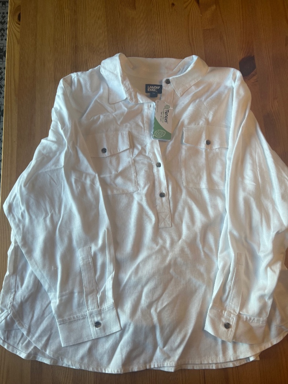 Women’s Lands End TENCEL Fibre Popover Top